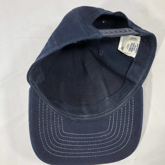 OLD NAVY HAT CAP USA FLAG AMERICAN PATRIOTIC NAVY BLUE SNAPBACK DISCOLORED OSFM - Picture 11 of 16